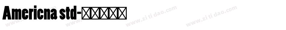 Americna std字体转换